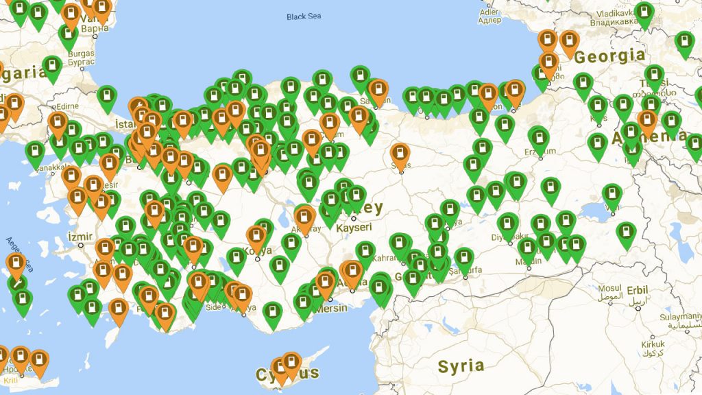 Türkiyede kaç tane elektrikli şarj istasyonu var?
